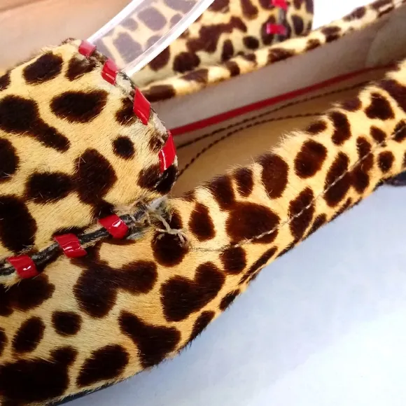 Kate Spade New York Sadie Calf Hair Leopard Flats Size 6