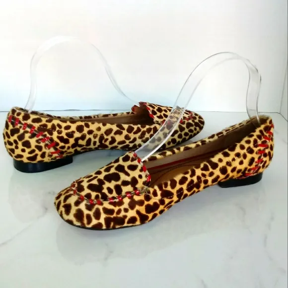 Kate Spade New York Sadie Calf Hair Leopard Flats Size 6