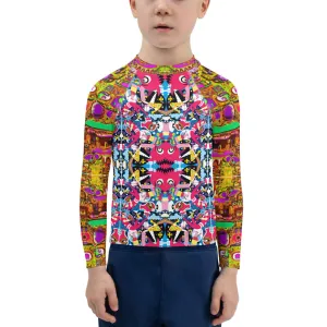 Kids Rash Guard - Isle of Pups   Boogie Person