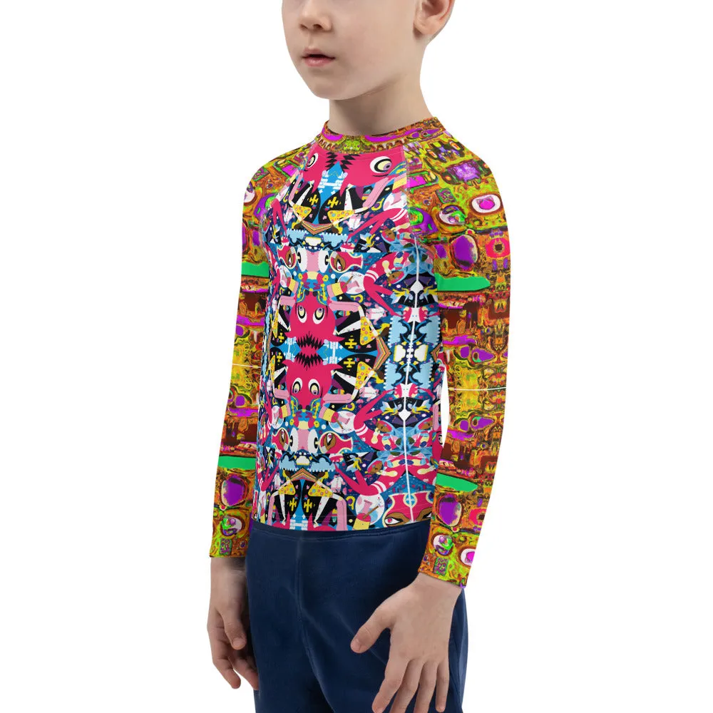 Kids Rash Guard - Isle of Pups   Boogie Person