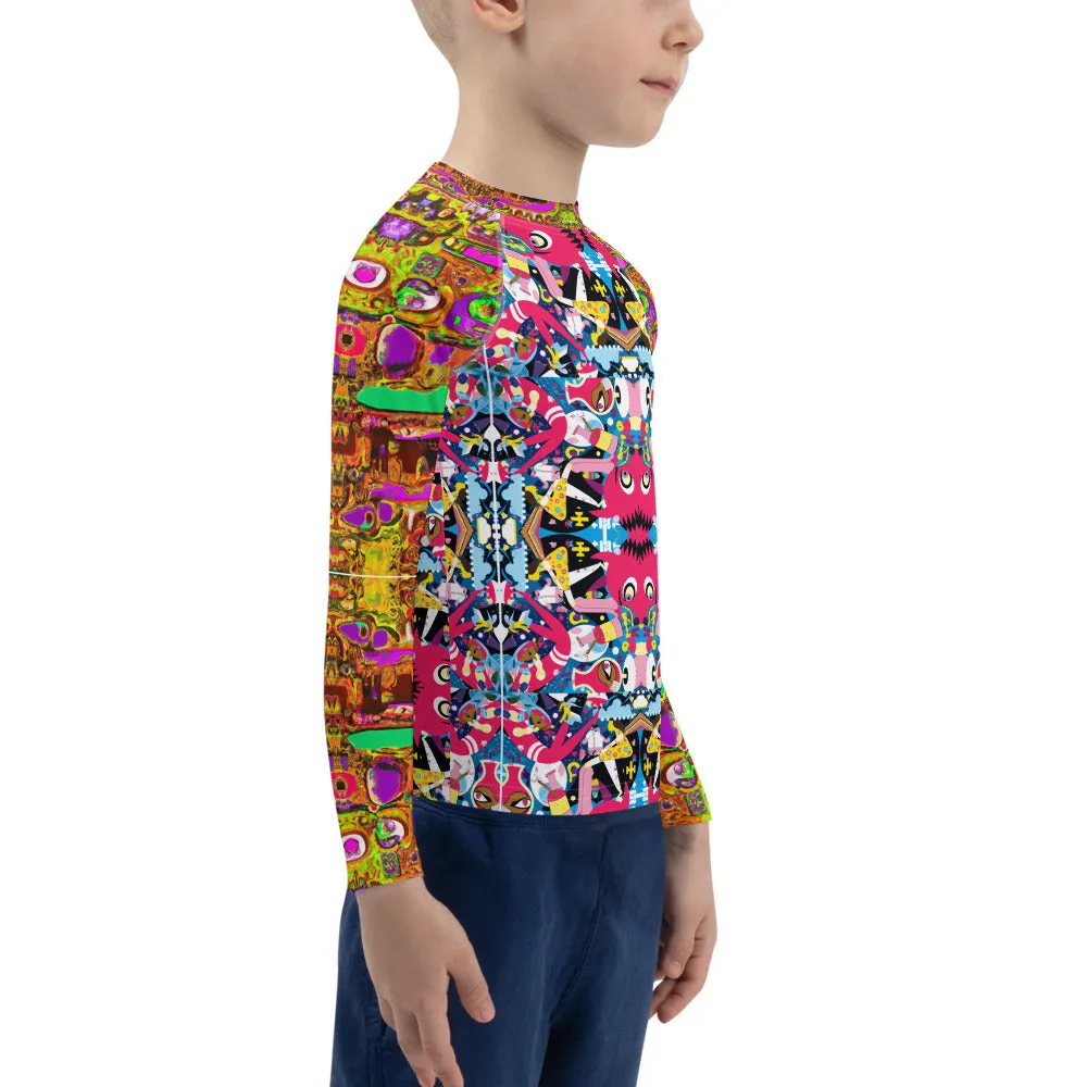 Kids Rash Guard - Isle of Pups   Boogie Person