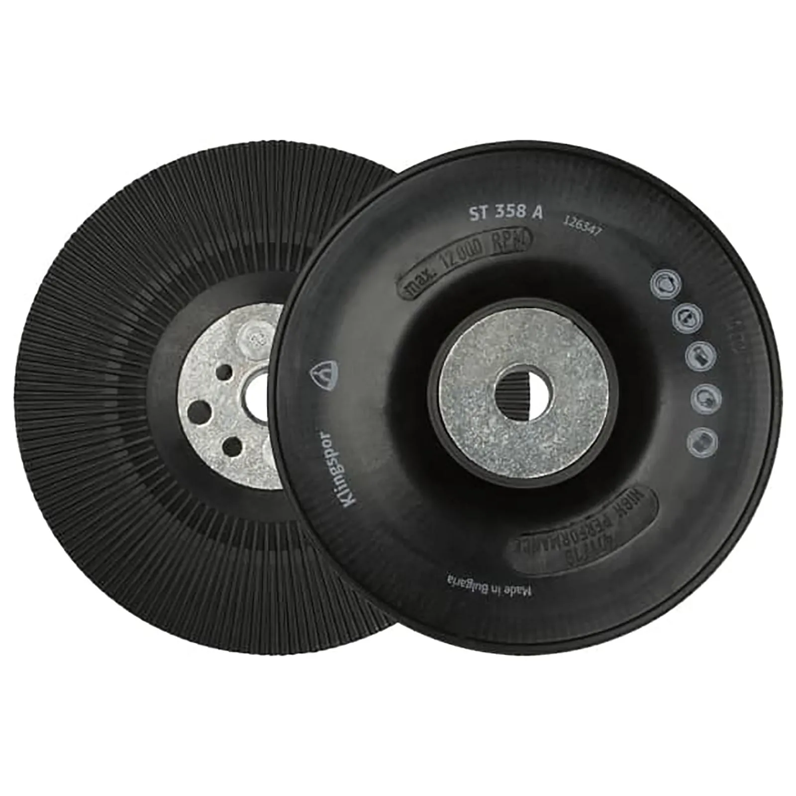 Klingspor Fibre Discs for Stainless Steel Angle Grinding 115mm Aluminium Oxide Grain FS966 ACT