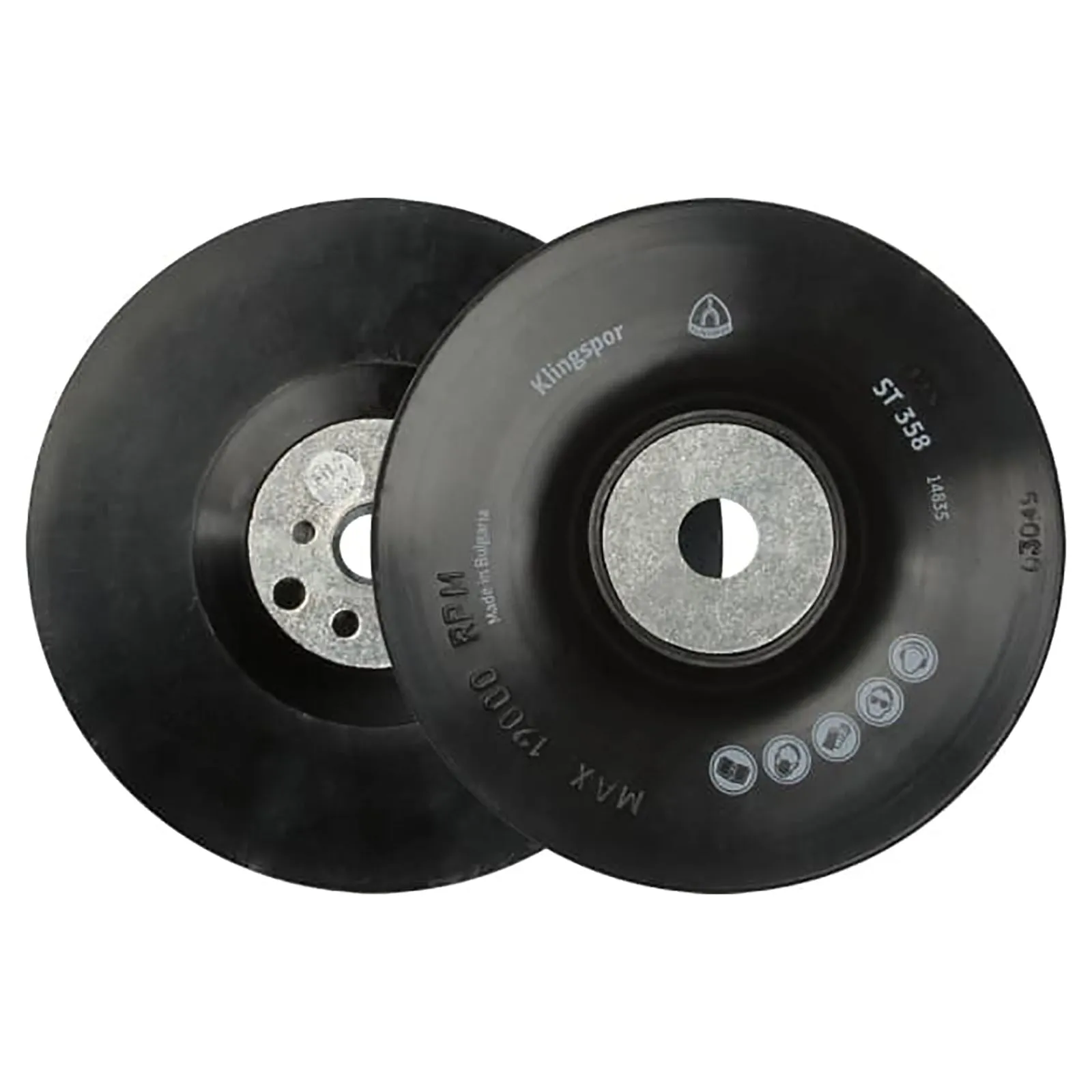 Klingspor Fibre Discs for Stainless Steel Angle Grinding 115mm Aluminium Oxide Grain FS966 ACT