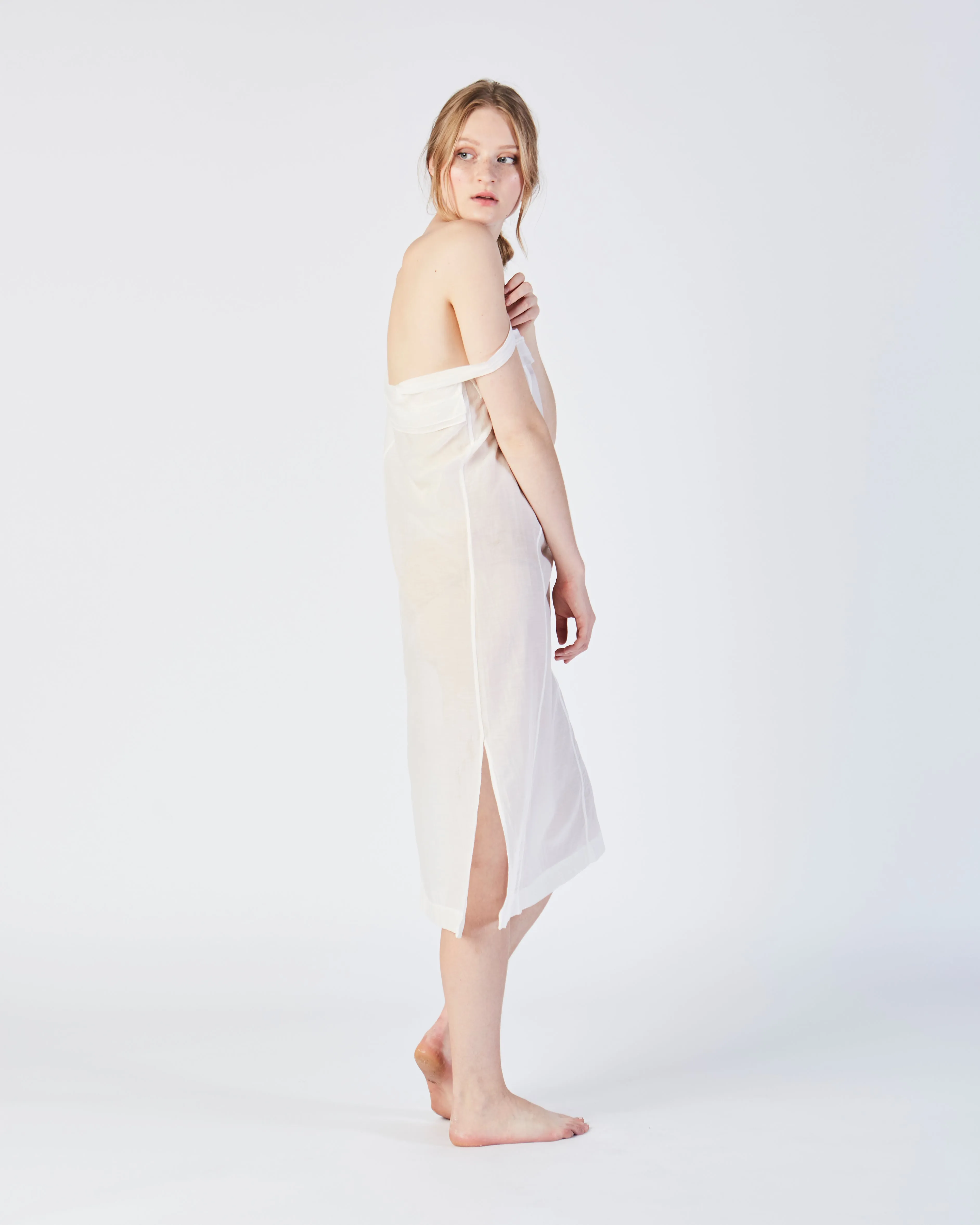 Kona slip dress in white