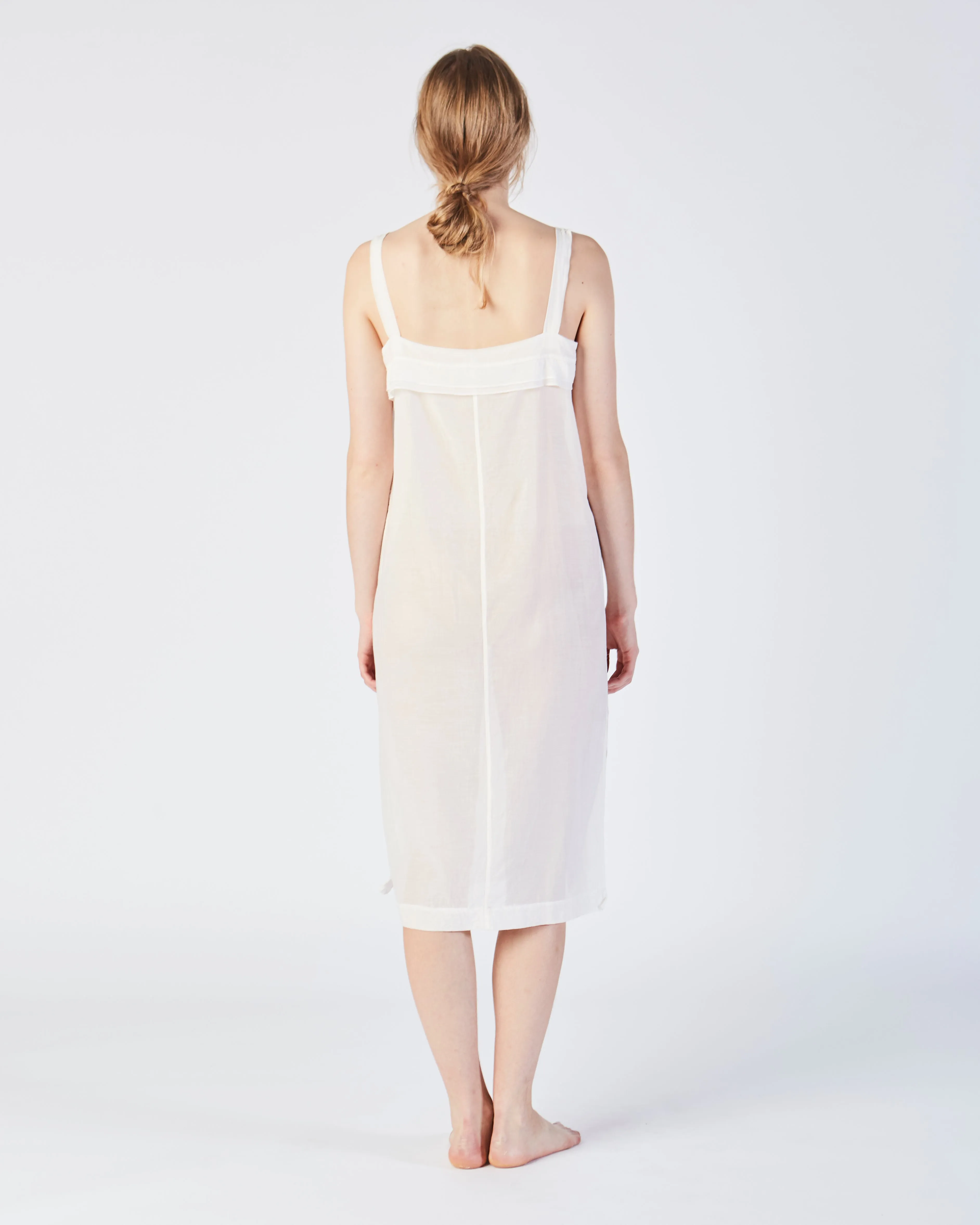Kona slip dress in white