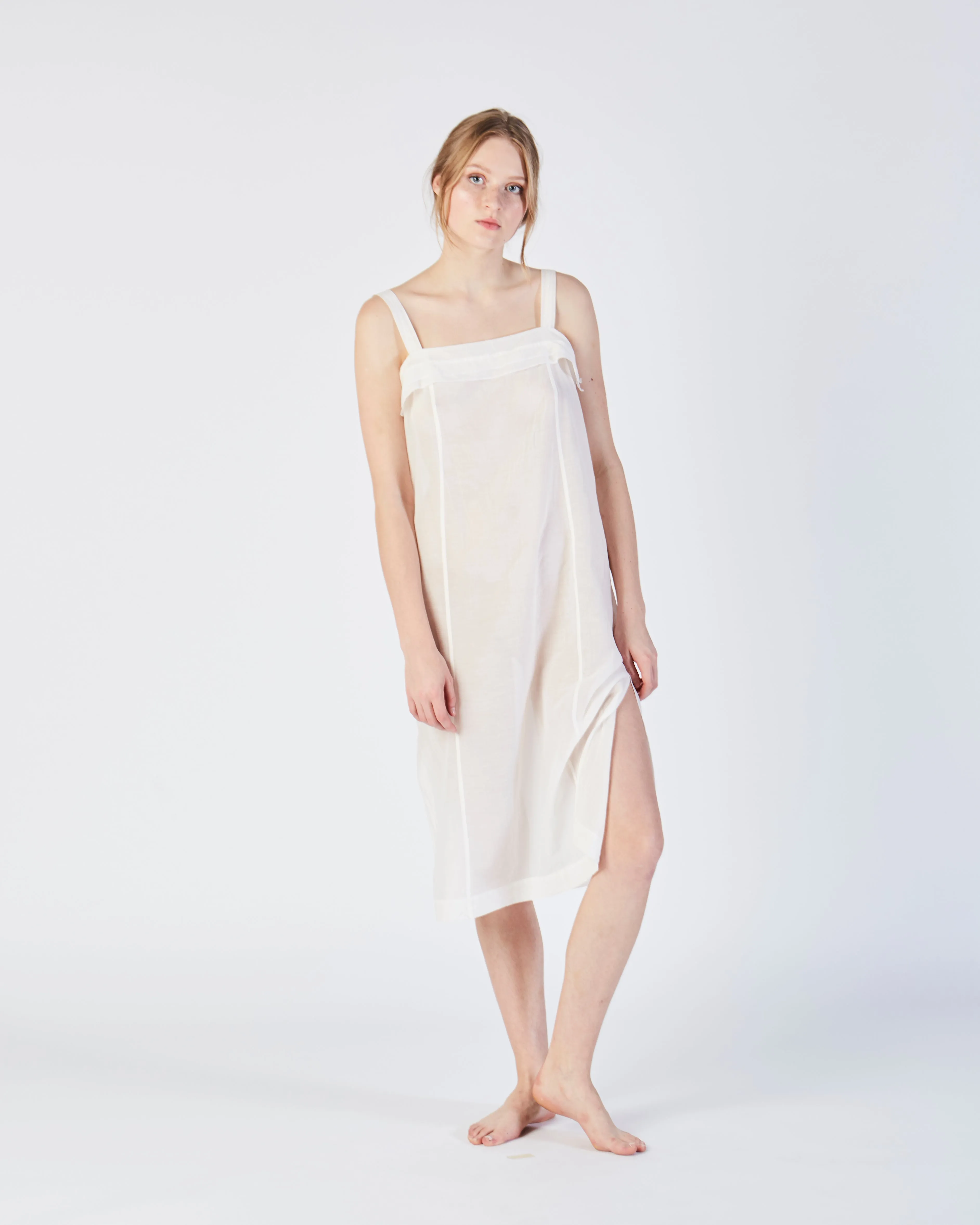 Kona slip dress in white