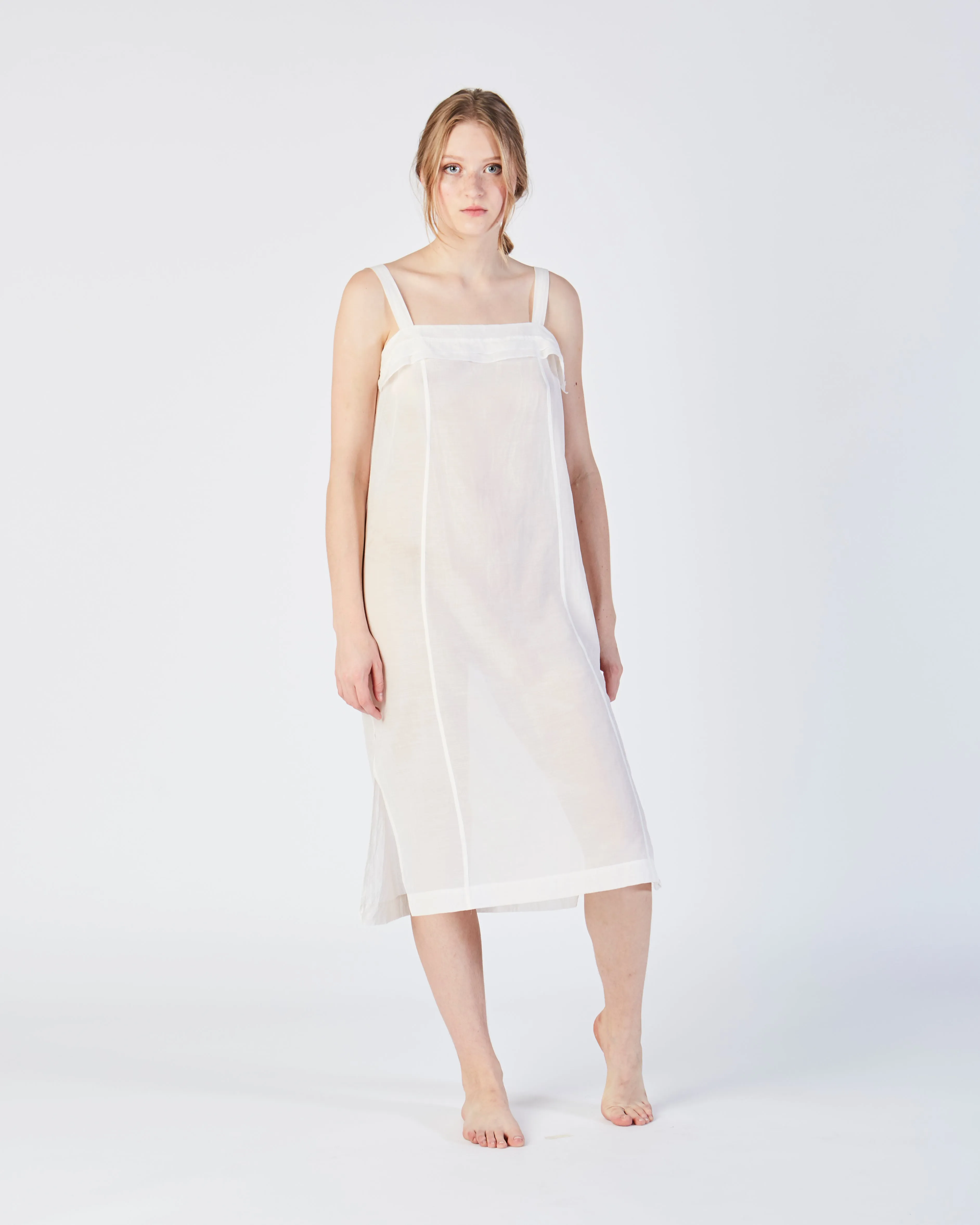 Kona slip dress in white