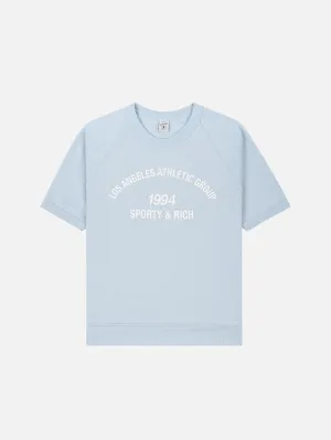 LA Athletic Group Short Sleeve Crewneck - Blue/White