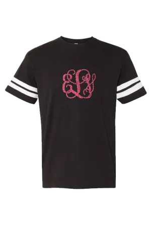 L.A.T. Adult Varsity Tee, Black/White *Personalize It
