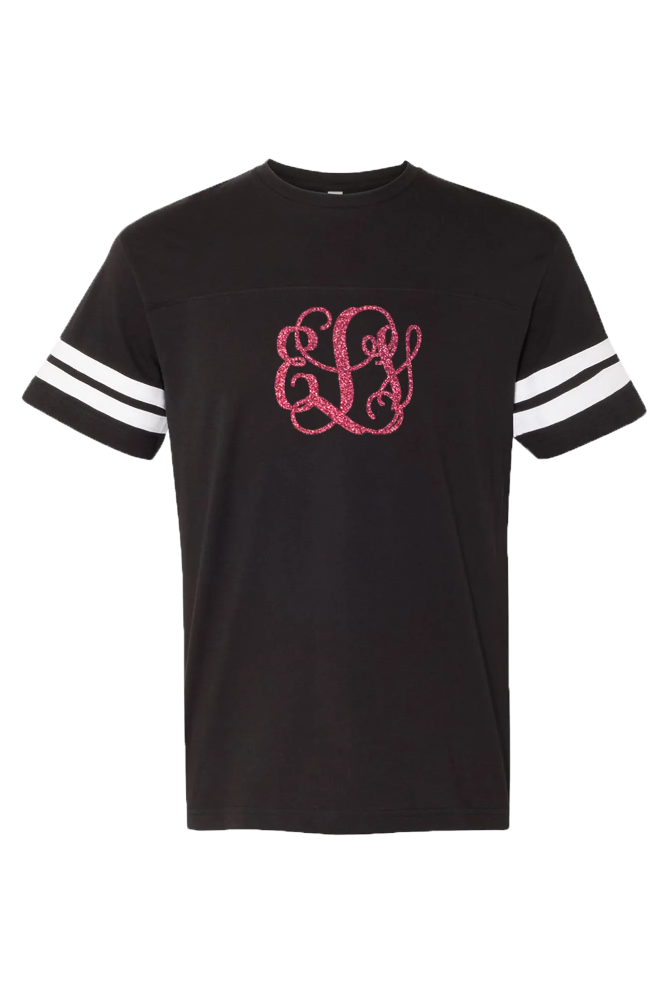 L.A.T. Adult Varsity Tee, Black/White *Personalize It