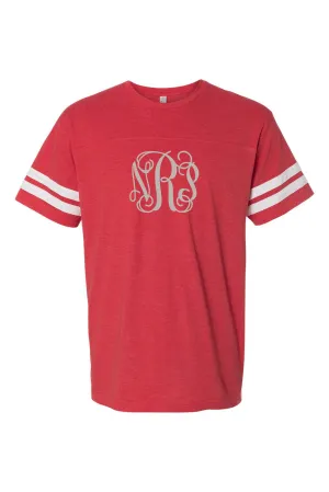 L.A.T. Adult Varsity Tee, Red/White *Personalize It