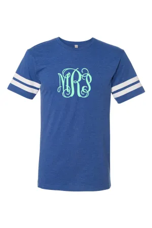 L.A.T. Adult Varsity Tee, Royal/White *Personalize It