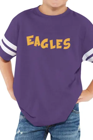 L.A.T. Youth Fine Jersey Varsity Tee, Vintage Purple *Personalize It