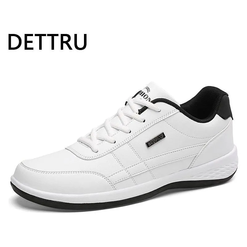 Leather Men's Shoes Luxury Trend Casual Shoes Men Sneakers Breathable