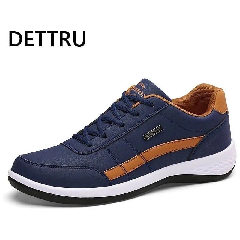 Leather Men's Shoes Luxury Trend Casual Shoes Men Sneakers Breathable