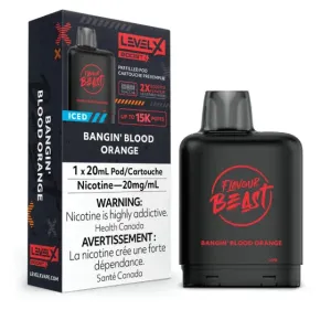 Level X Flavour Beast BOOST Pod - 15K Puffs - Bangin' Blood Orange Iced