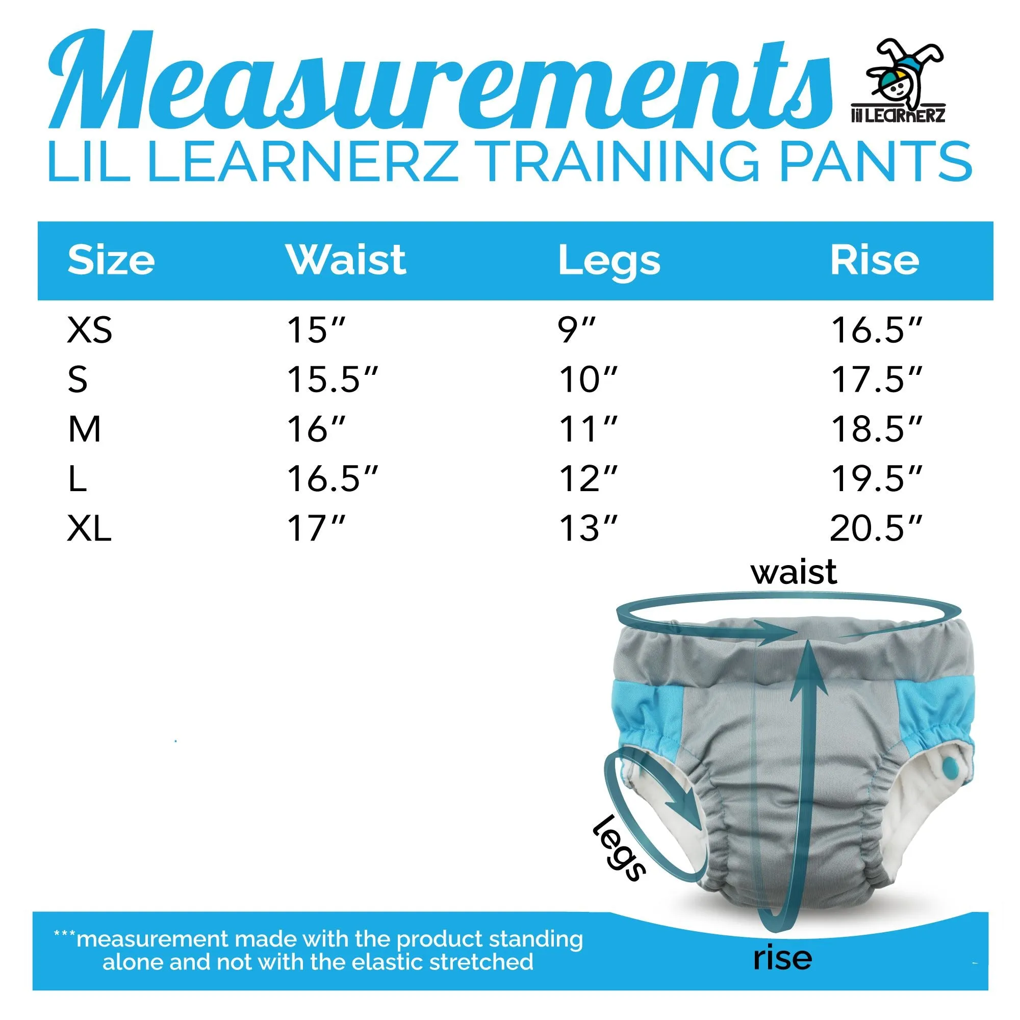 Lil Learnerz Potty Learning Pants (2-Pack) - XSMALL