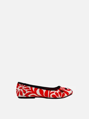 LITTLE MARC JACOBS Mouse Red & White Ballet Flats 35