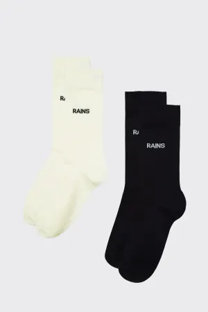 Logo Socks - Fossil/Black