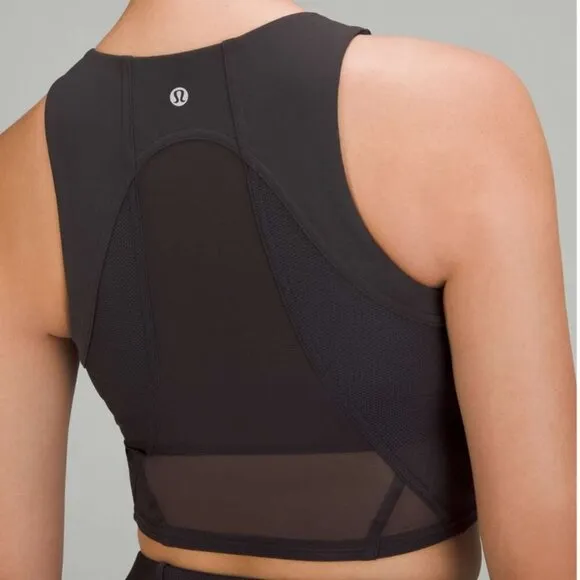 Lululemon Mesh Tank Top Black Size 2