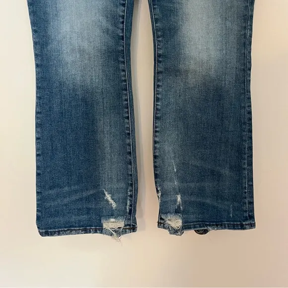 Madewell Cali Demi-Boot Jeans in Bess Wash: Button-Front Edition Size 27