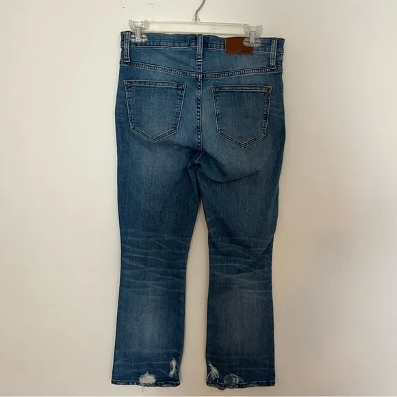 Madewell Cali Demi-Boot Jeans in Bess Wash: Button-Front Edition Size 27