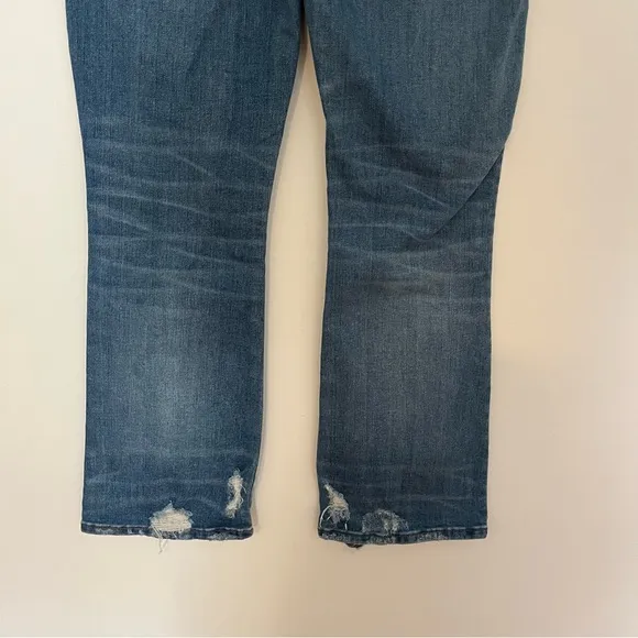 Madewell Cali Demi-Boot Jeans in Bess Wash: Button-Front Edition Size 27