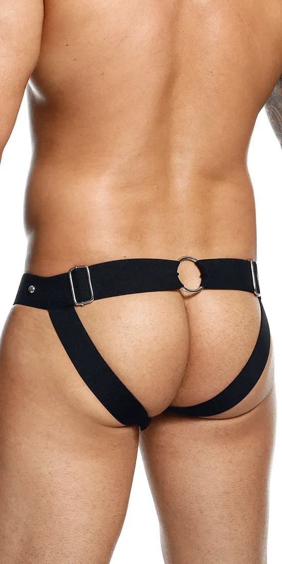 Malebasics Dmbl04 Dngeon Peekaboo Jockstrap Black