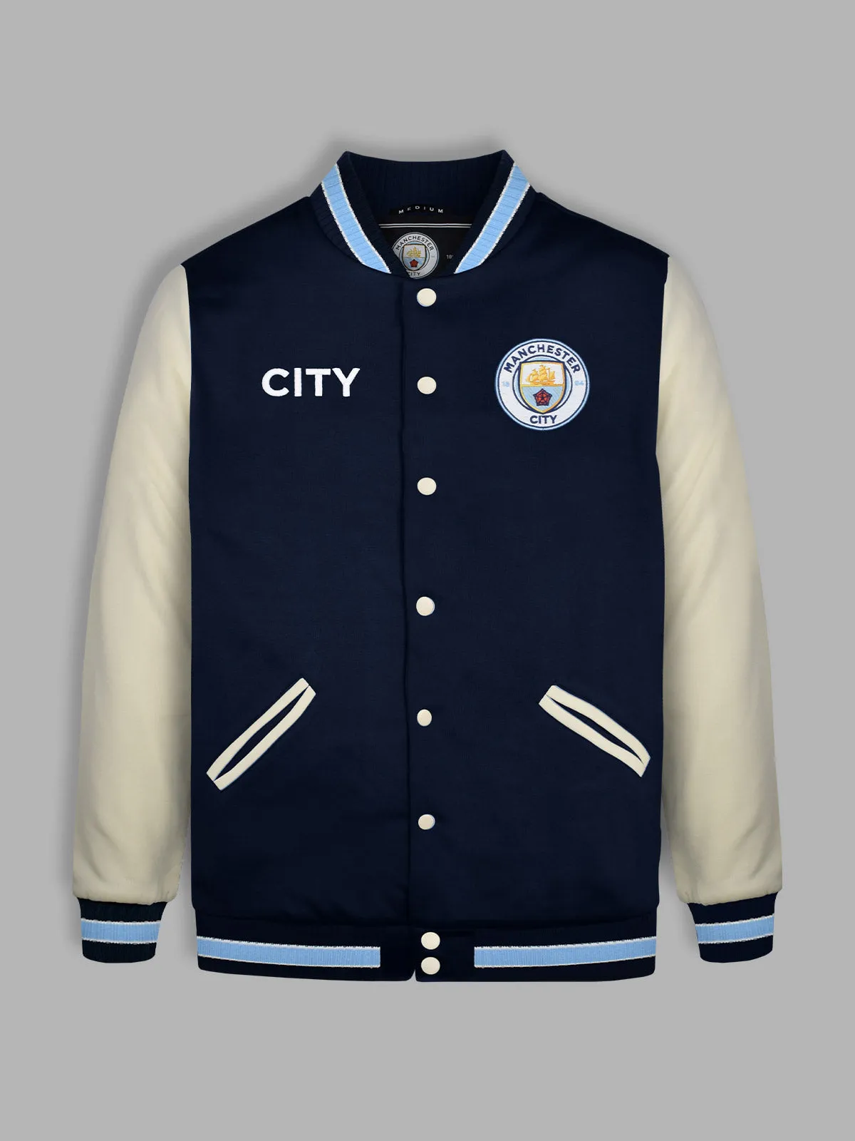 Manchester City: Varsity Jacket - Navy