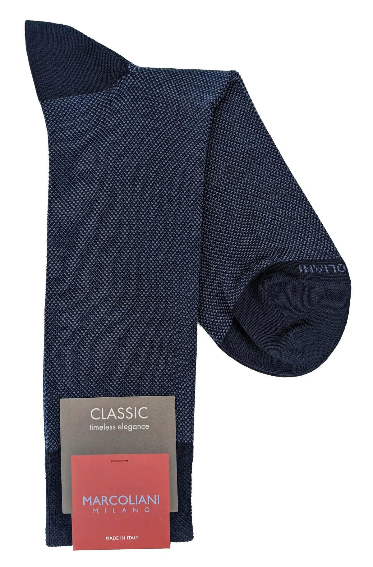 Marcoliani 3741 Pima Cotton Lisle Birdseye Dress Socks