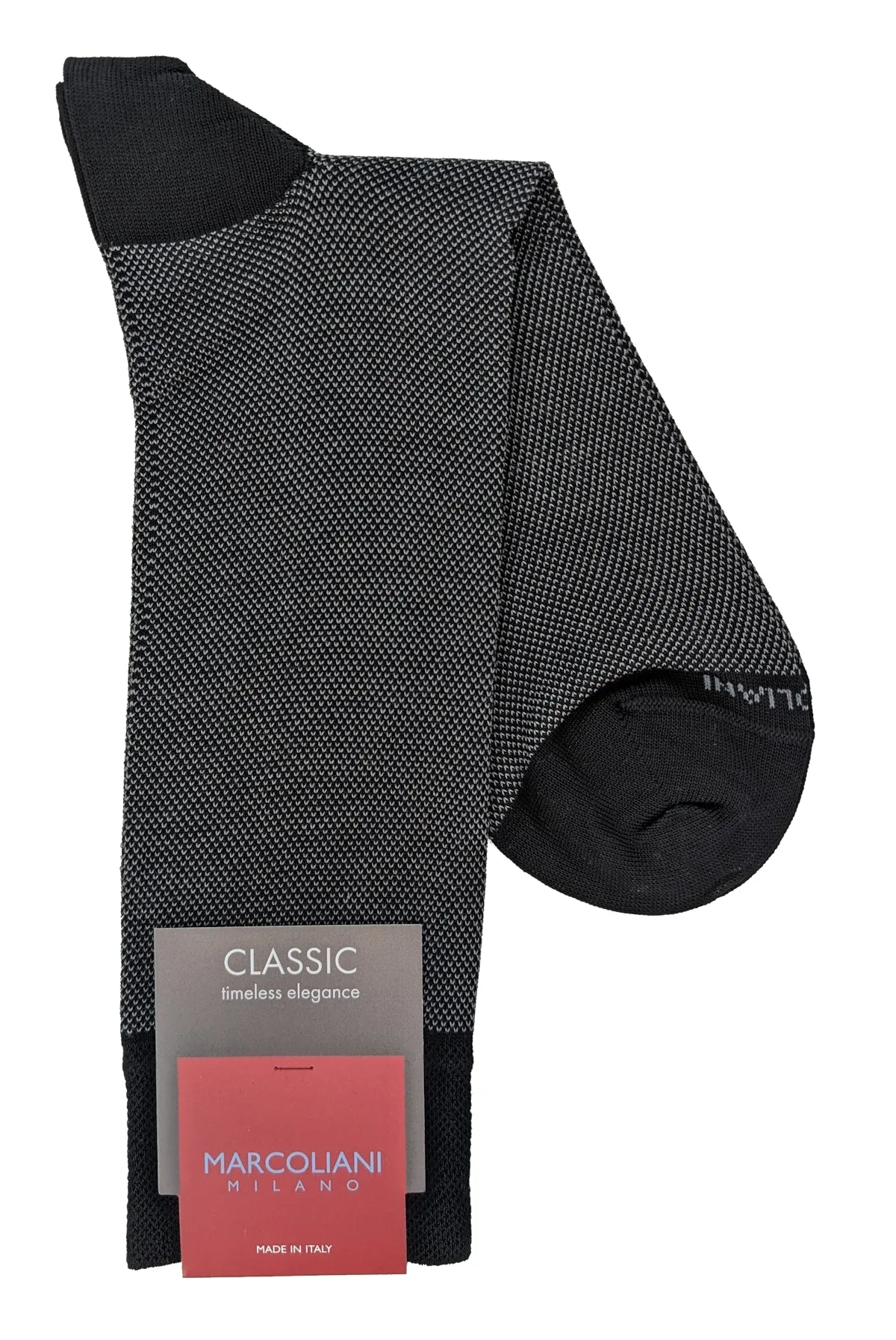 Marcoliani 3741 Pima Cotton Lisle Birdseye Dress Socks