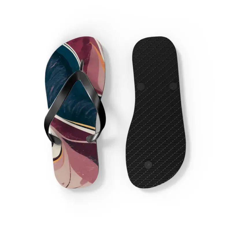 Maroon Marble Flip Flops for Effortless Summer Style