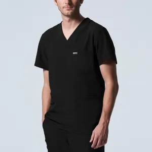 Men's 4-Pocket V-Neck Scrub Top