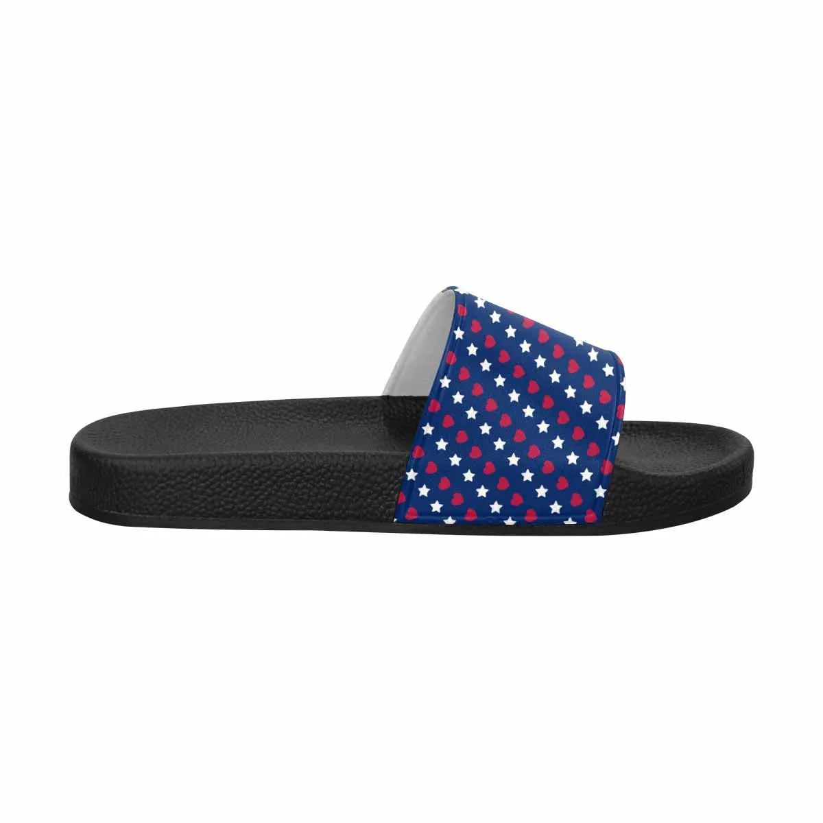Mens Slide Sandals - Red White Blue - Stars and Stripes