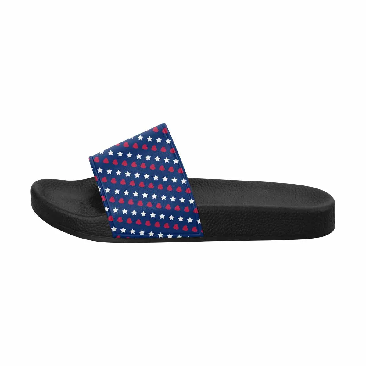 Mens Slide Sandals - Red White Blue - Stars and Stripes