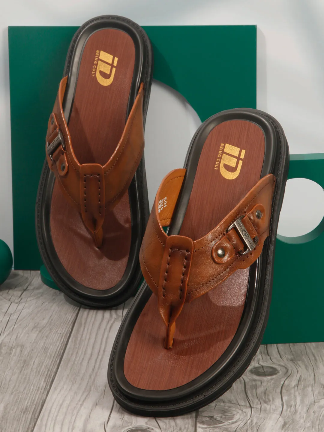Men's Tan Thong Sandal (ID4241)