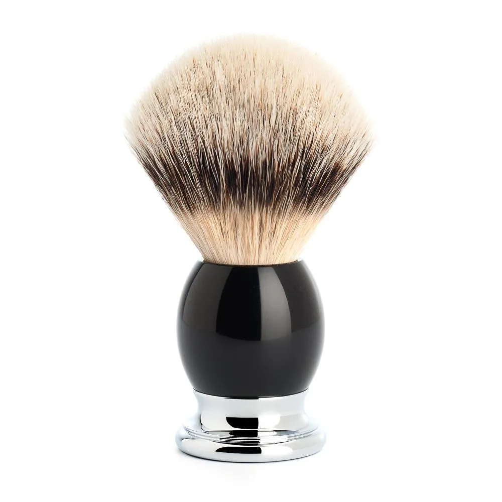 MÜHLE SOPHIST 4 Pc. Shaving Set, Silvertip Badger / Safety Razor, Black