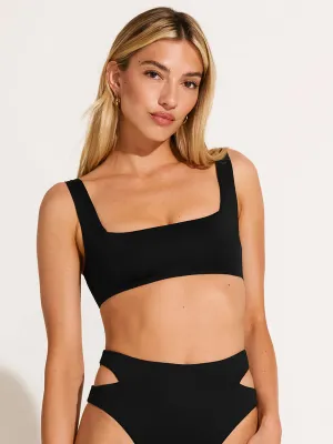 Mika Bralette Top in Eco Black