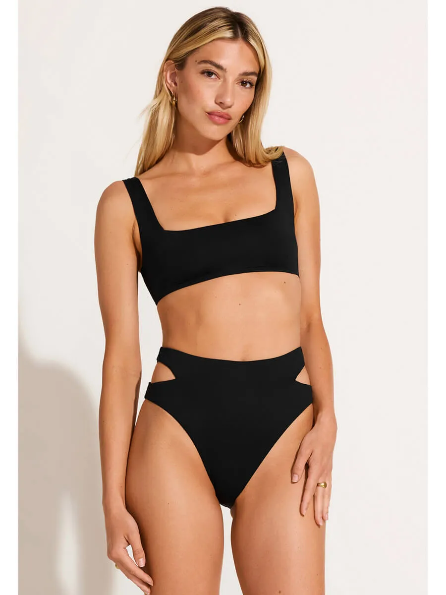Mika Bralette Top in Eco Black