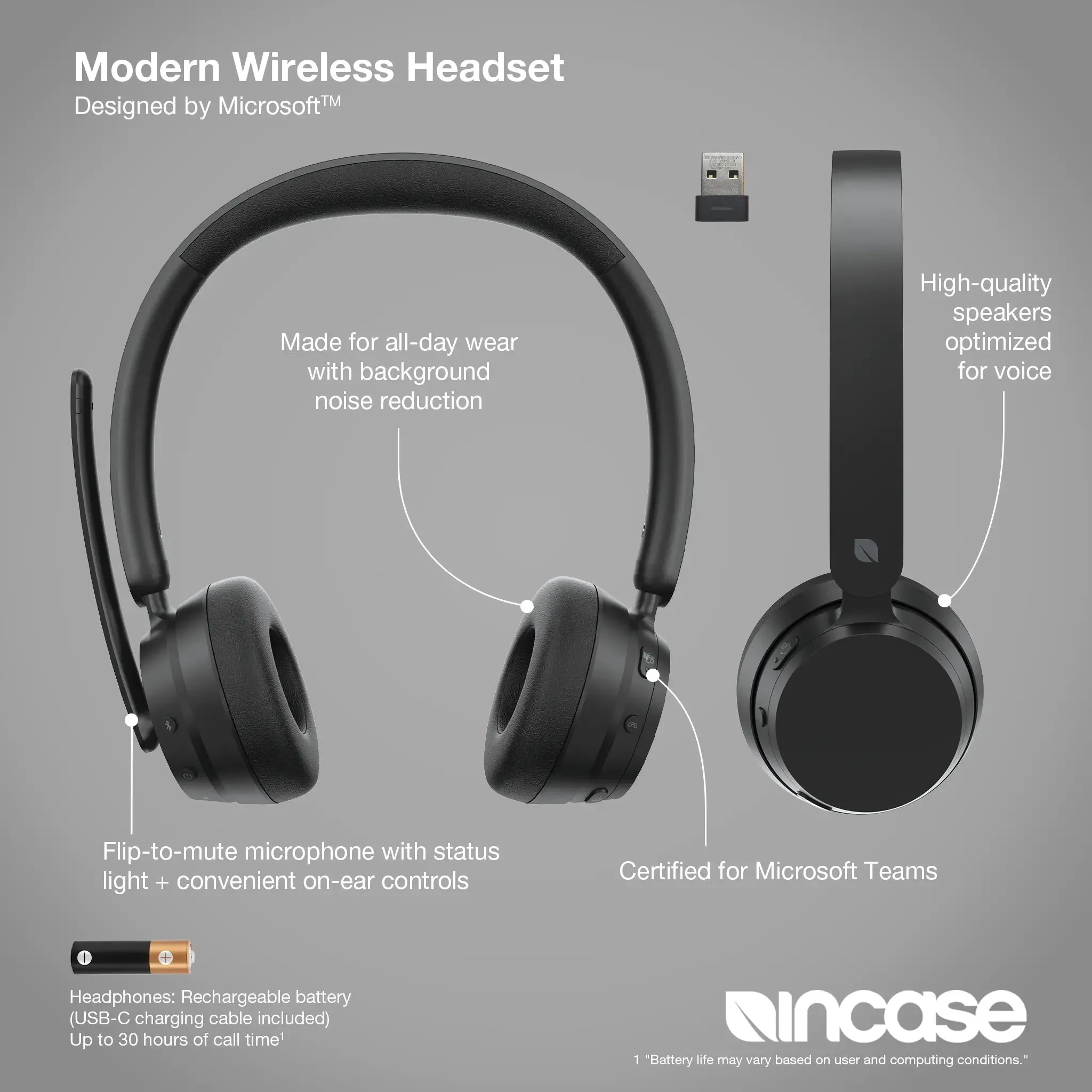 Modern Wireless Headset (EU/UK)