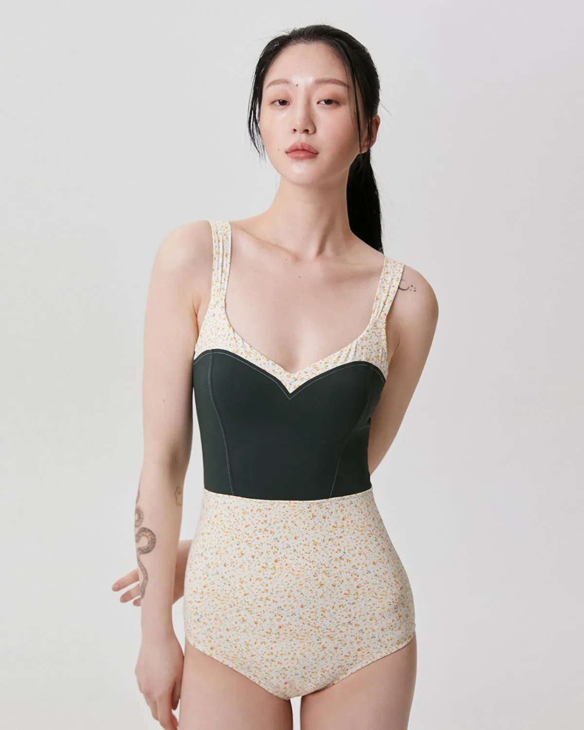 Mono Bustier Swimsuit
