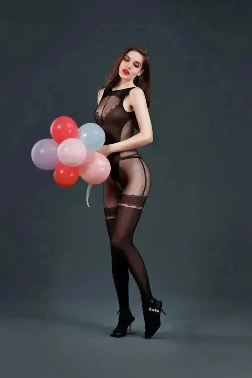 Moonlight Model 14 Black Bodystocking