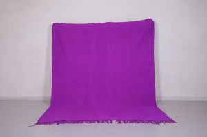 Moroccan Purple Rug - Flat Woven Berber Rug - Custom Rug