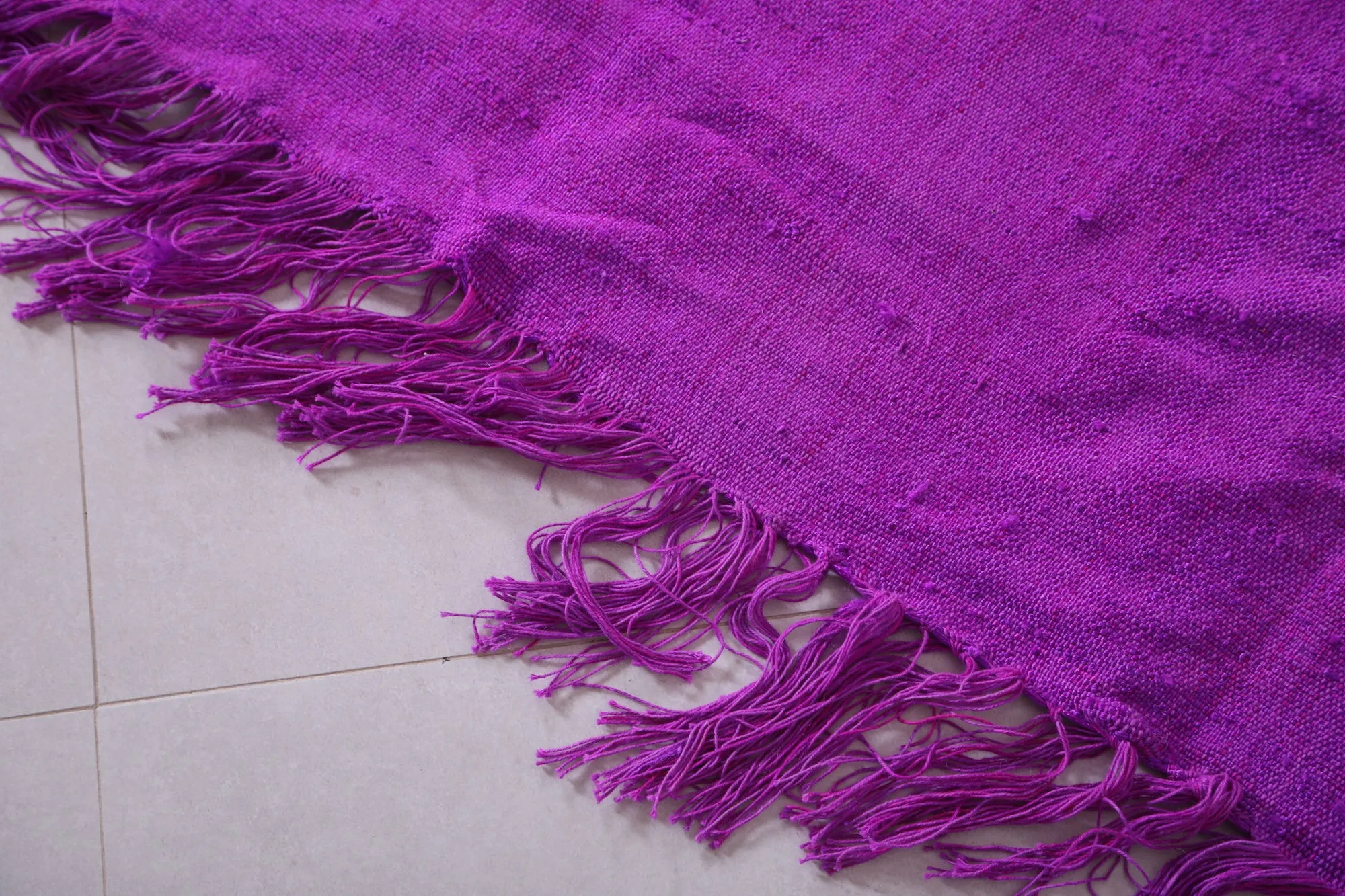 Moroccan Purple Rug - Flat Woven Berber Rug - Custom Rug