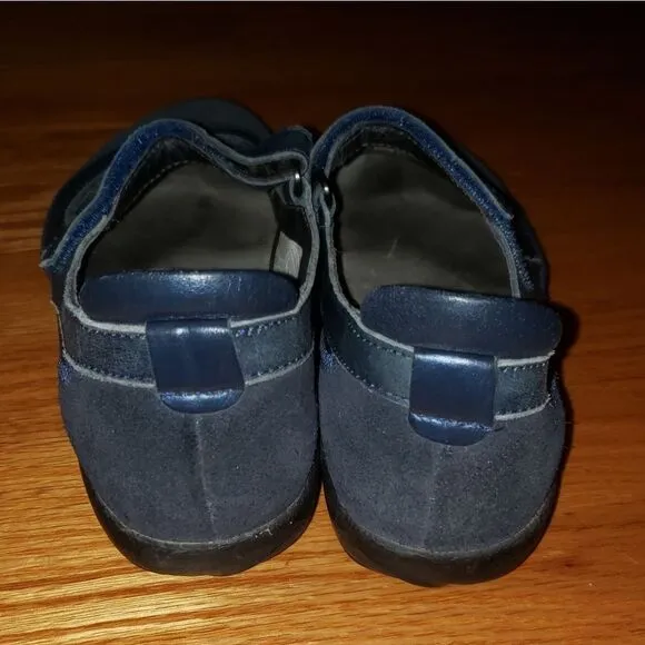 Naot blue leather Maryjane flats