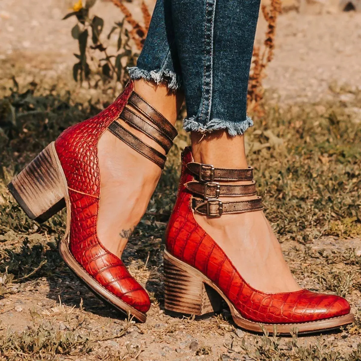 Natalia | Stylish Strap Wedge Sandals