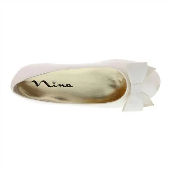 NEW NINA girl's pegasus dress shoe in ivory
