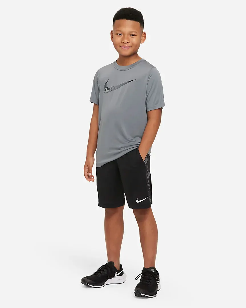 Nike Dri Fit Trophy Older Printed Training Shorts -Black