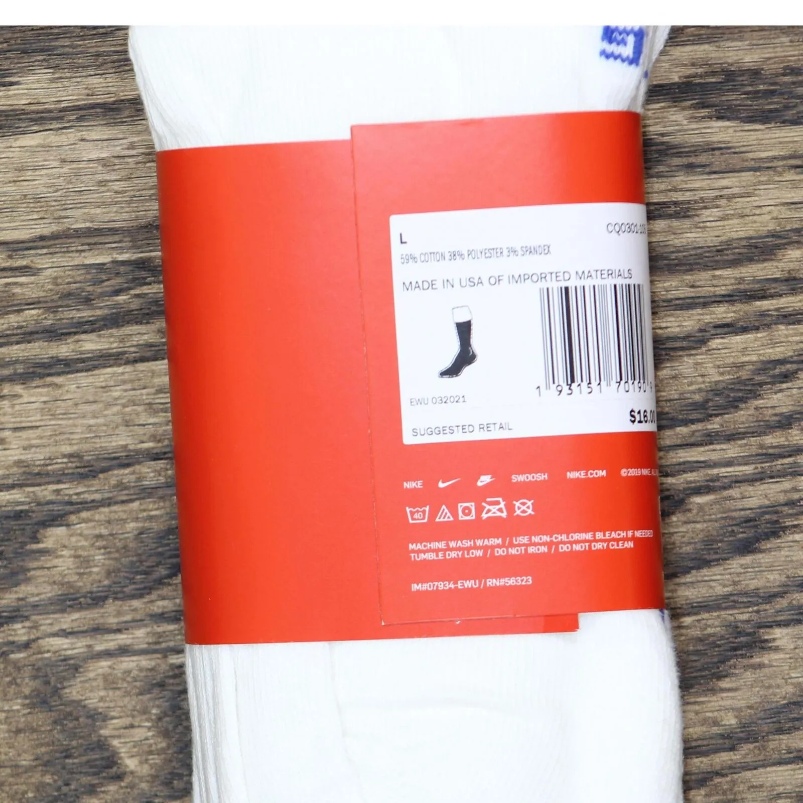 Nike Men's 3-Pk. Sportswear Crew Socks CQ0301