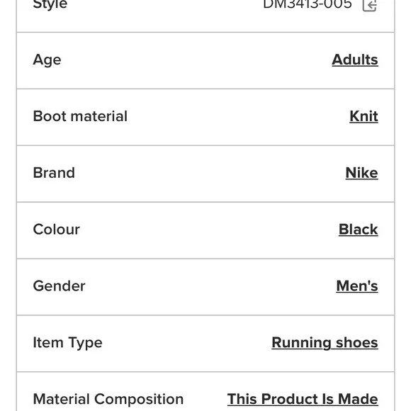 Nike ZoomX Black and White Athletic Shoes